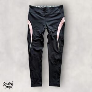 Everlast Black Leggings Size Medium Activewear Waist 27 Inseam 25 Rise 8.5